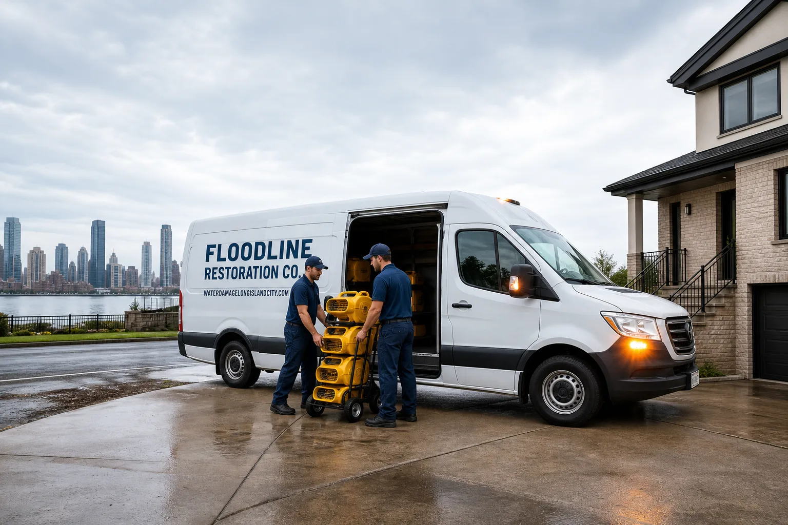 Floodline Restoration Co. damage restoration team